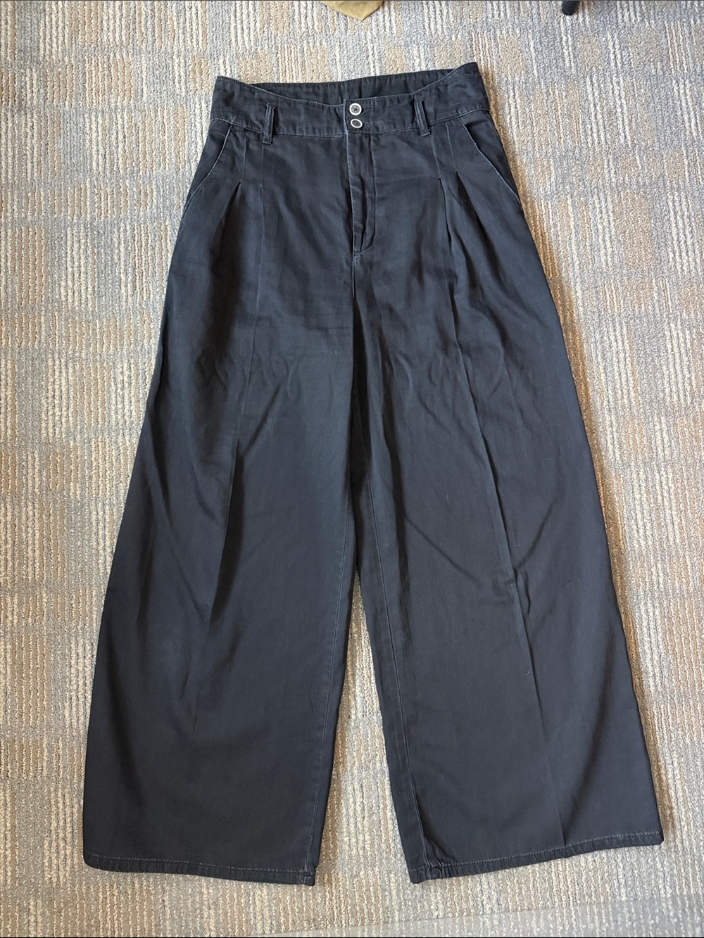 Anthropologie Wide-Leg Pants in Black